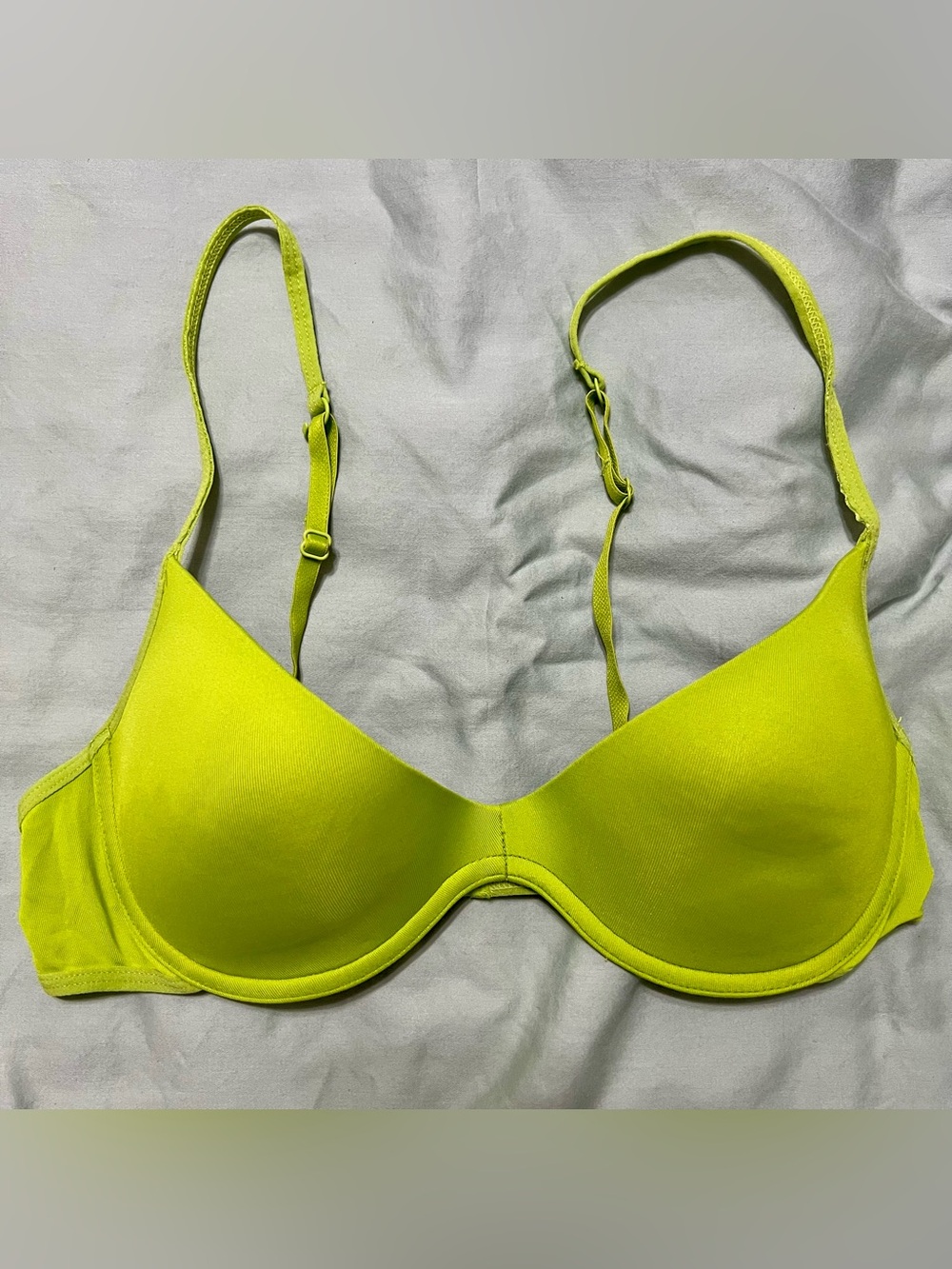 Flirtitude Convertible Racerback Scoopneck Push Up Bra | Lime Green | 36B